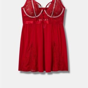 Torrid Red Lace dynamite babydoll NWOT